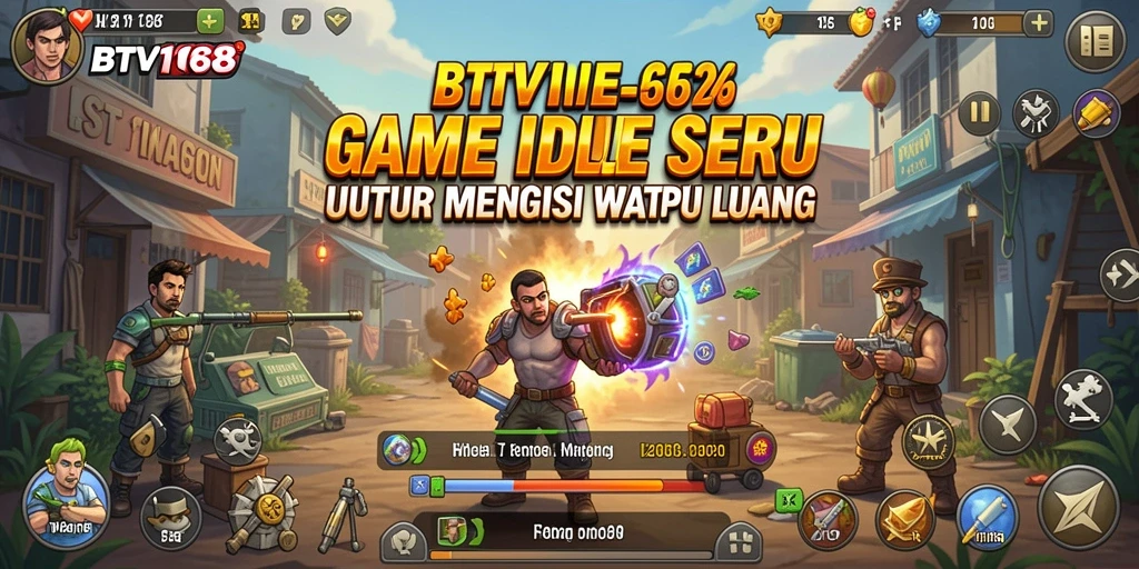 Tampilan gameplay BTV168 dengan karakter dan elemen Idle yang menarik.