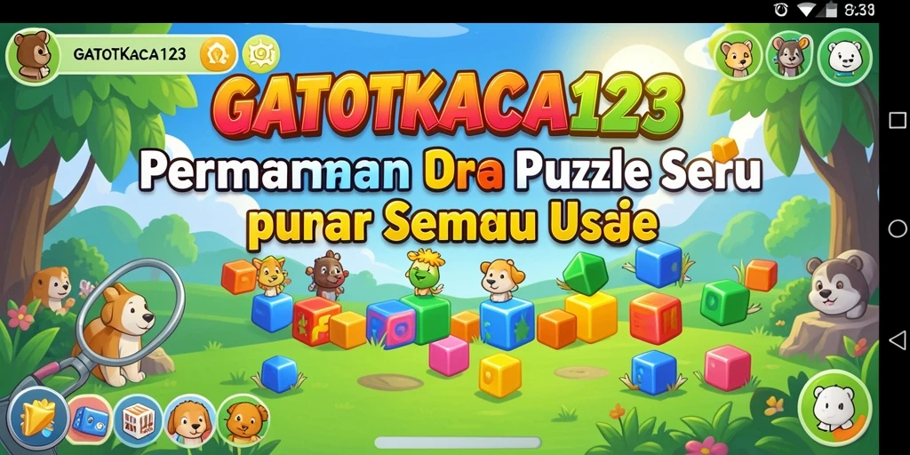 Tampilan gameplay menarik dalam GATOTKACA123 yang menantang.