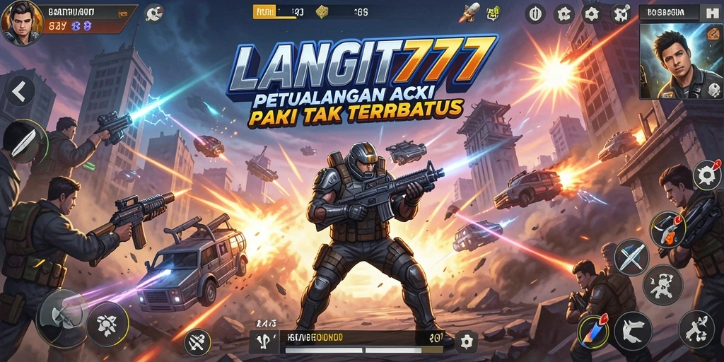 Tangkapan layar utama LANGIT777 menampilkan aksi mendebarkan dari gameplay.