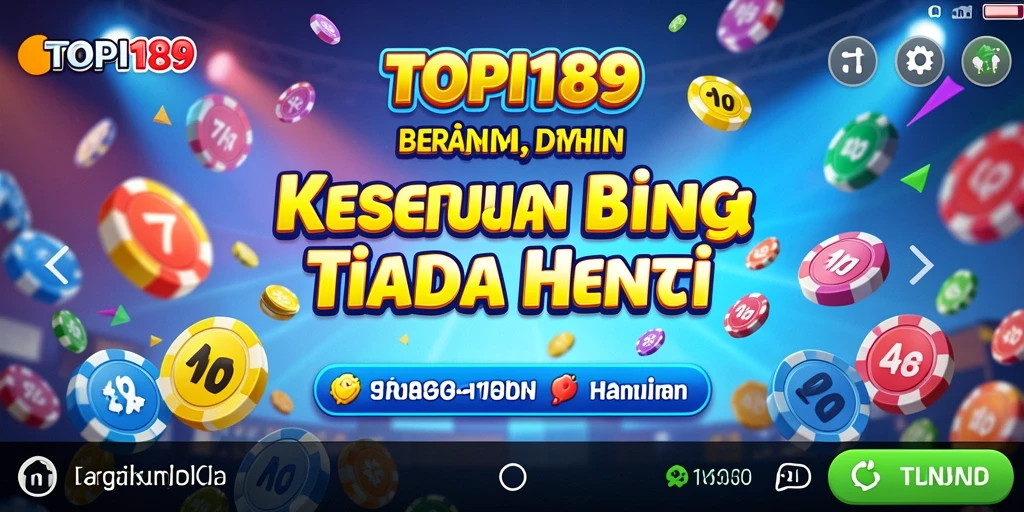 Tampilan menarik dari gameplay Bingo di TOPI189.